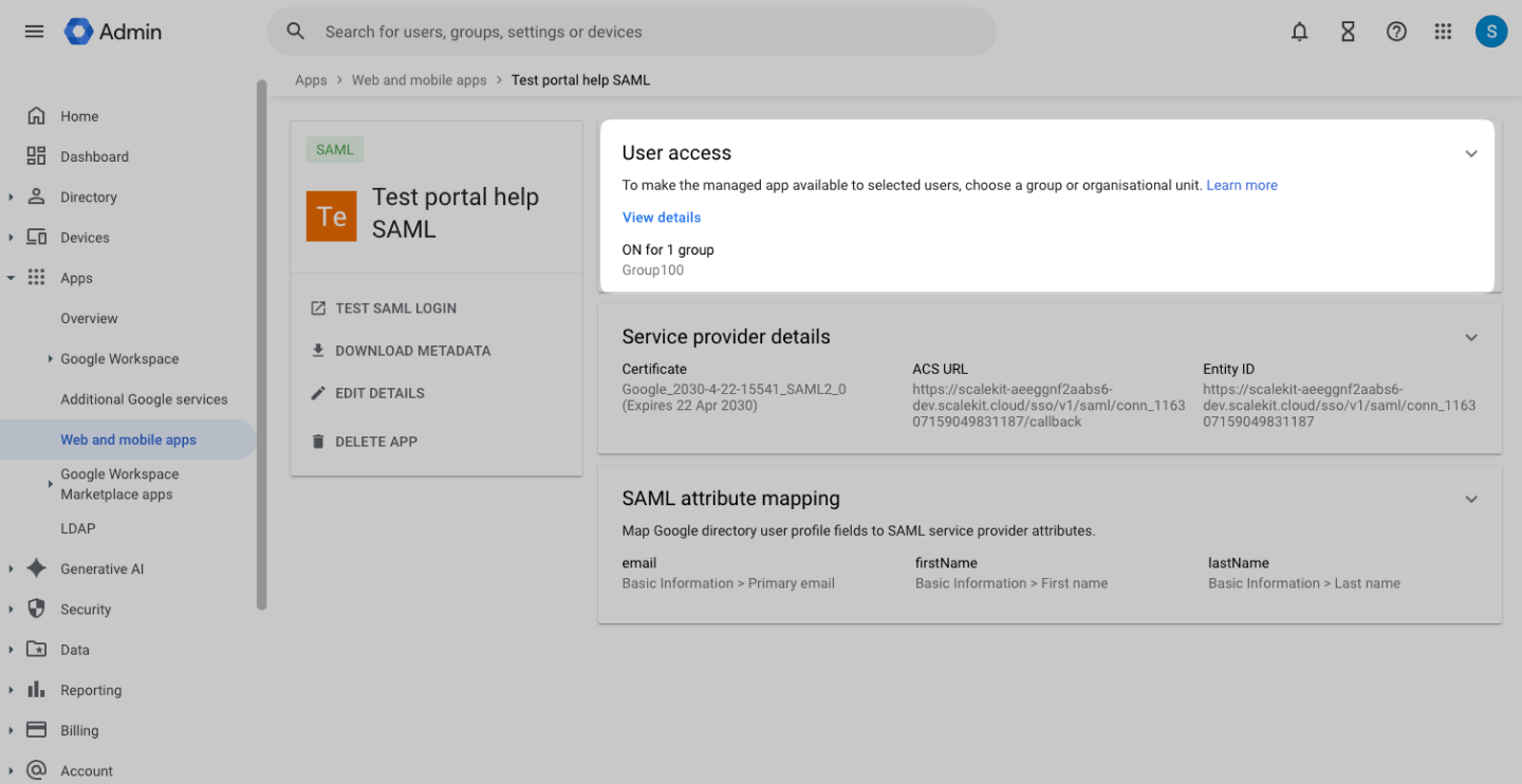 Navigate to View Details page