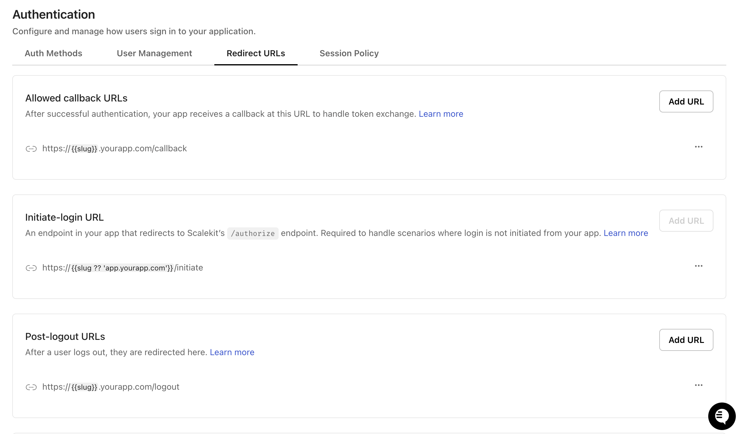 Organizational Reroute Organization-specific redirect URLs | Scalekit Docs