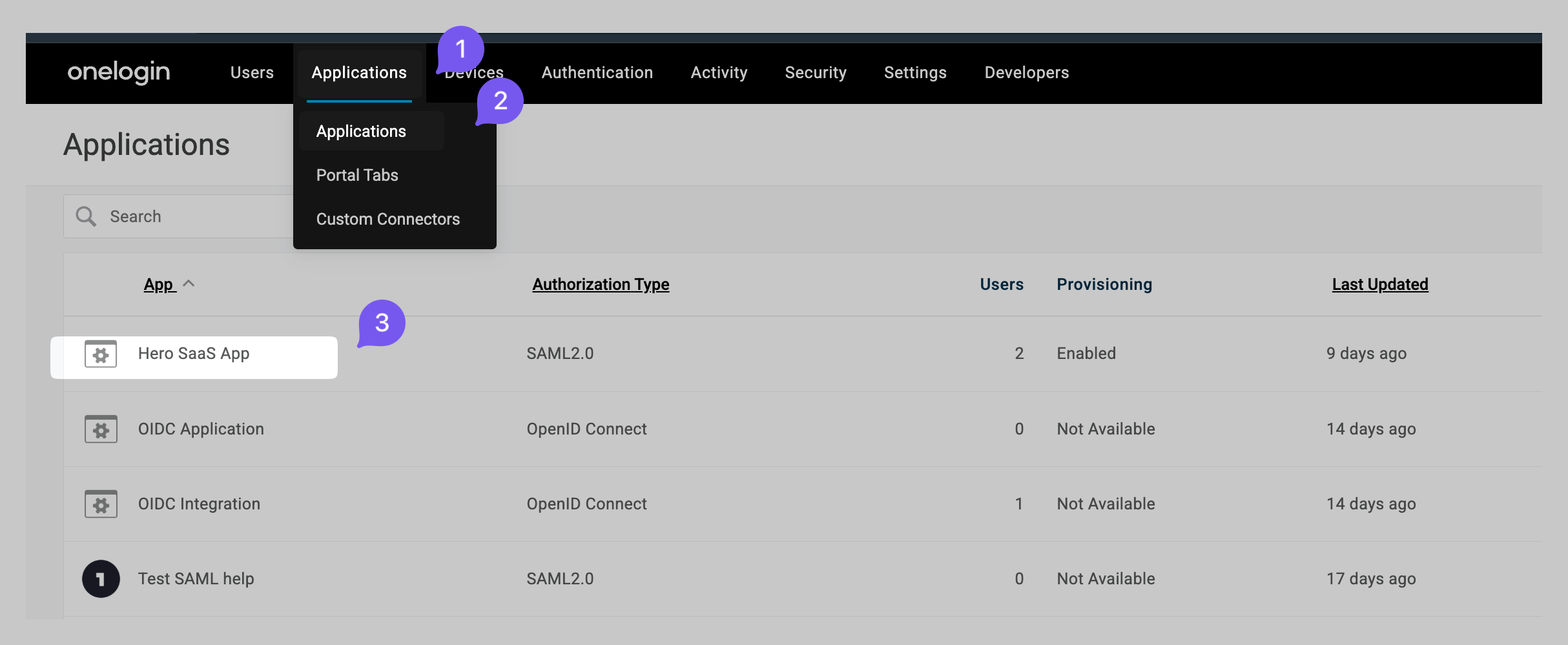Navigate to created SCIM application.
