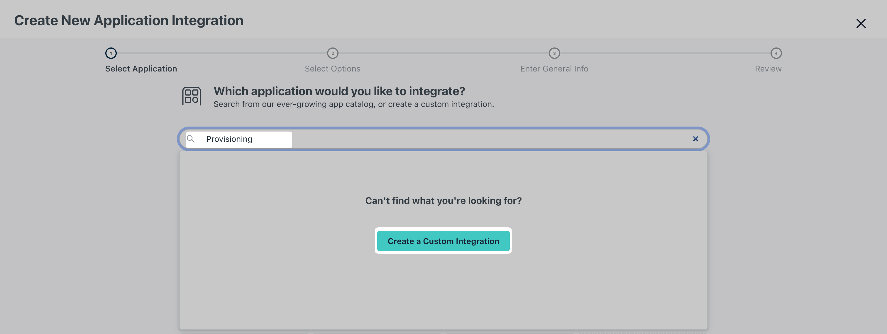 Application Selection