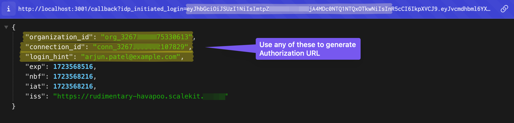 IdP initiated callback