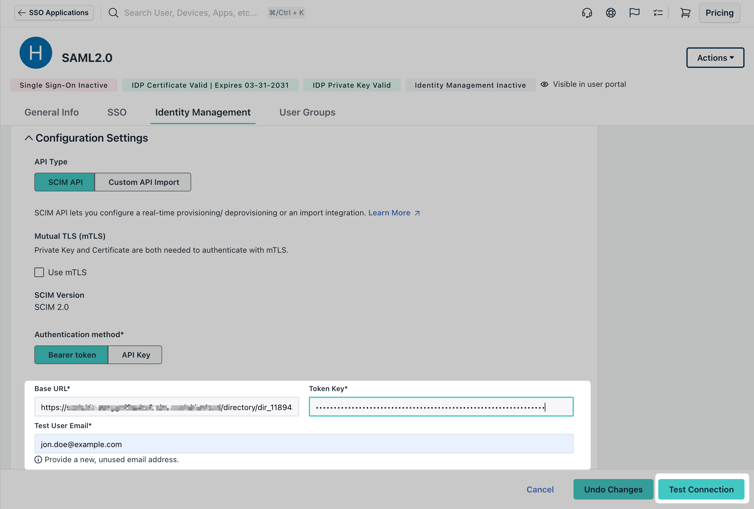 Configure Application Settings