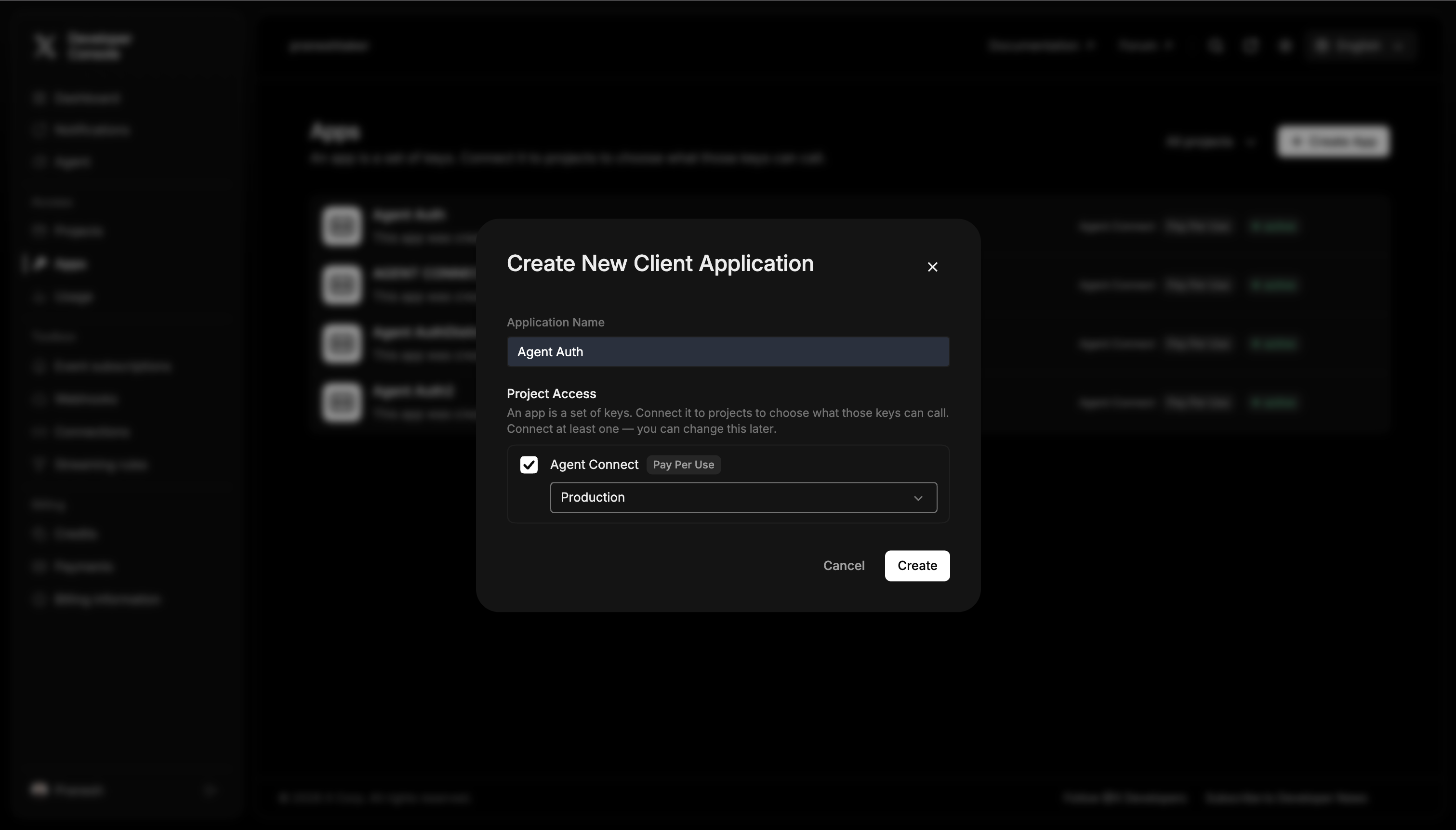 X app authentication settings showing App permissions, Type of App, and Callback URI fields