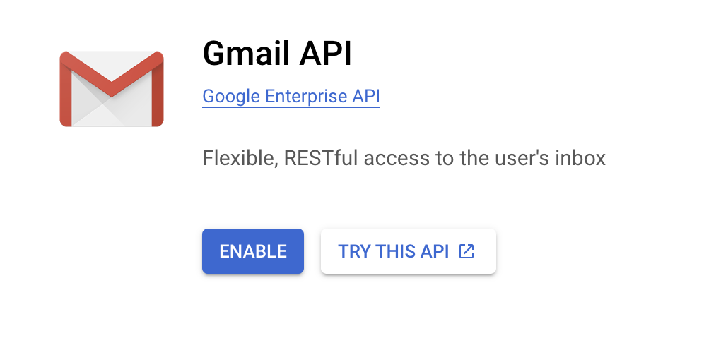 Enable Gmail API in Google Cloud Console