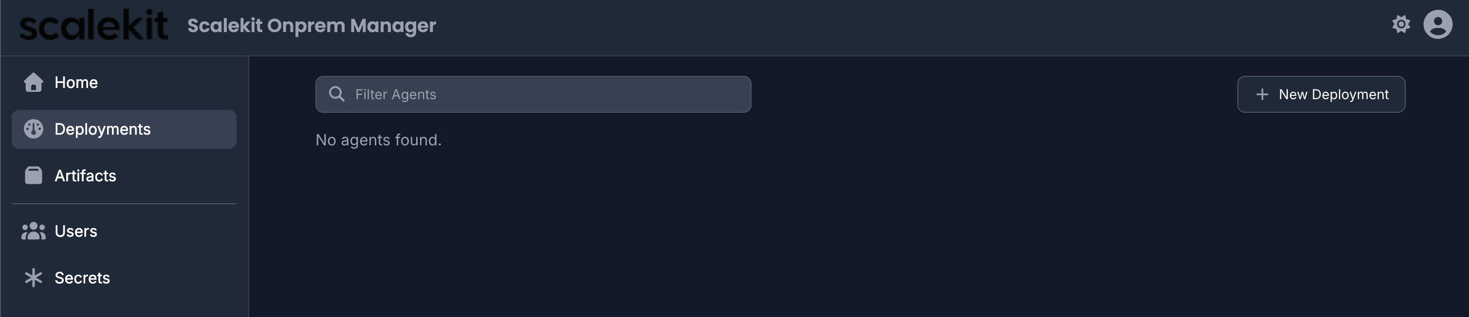 Deployments page
