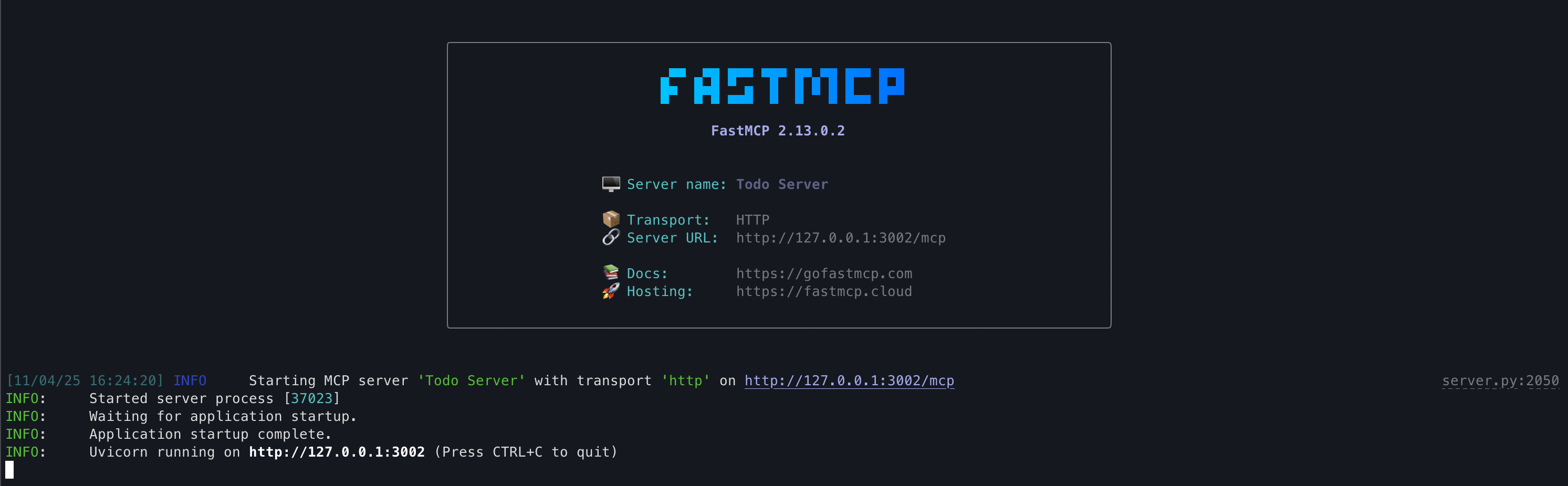 Run MCP server