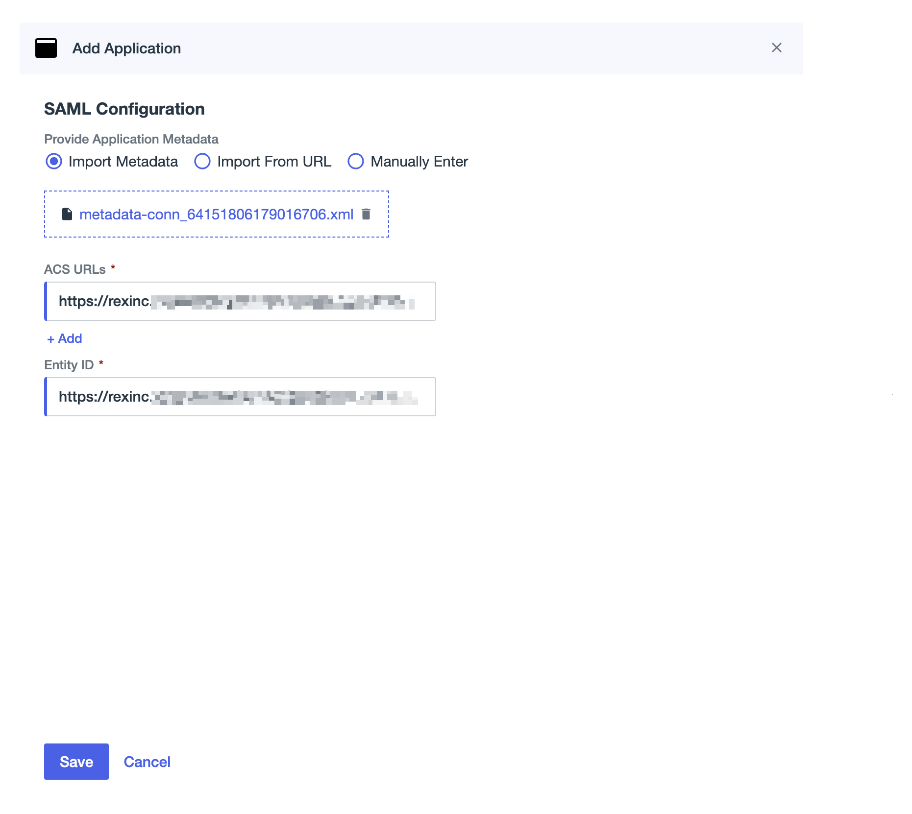 Import Metadata