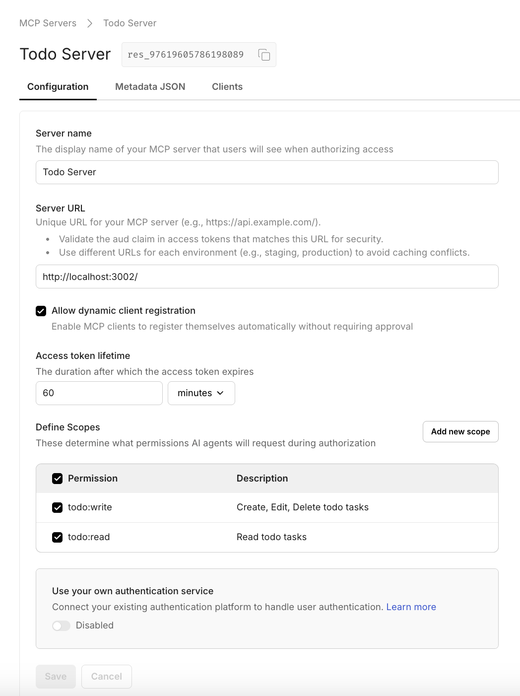 Register FastMCP server