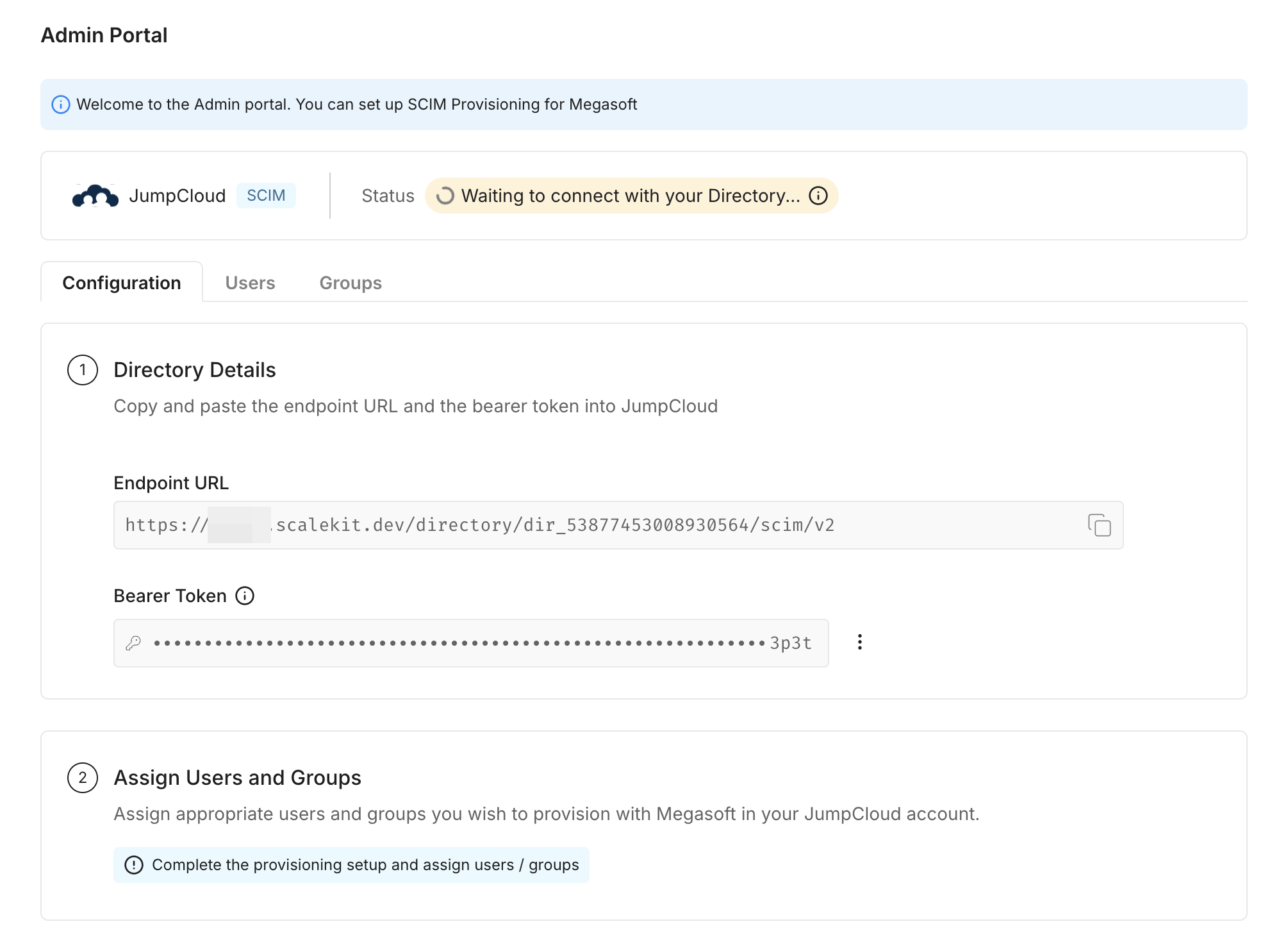 SCIM Provisioning Setup