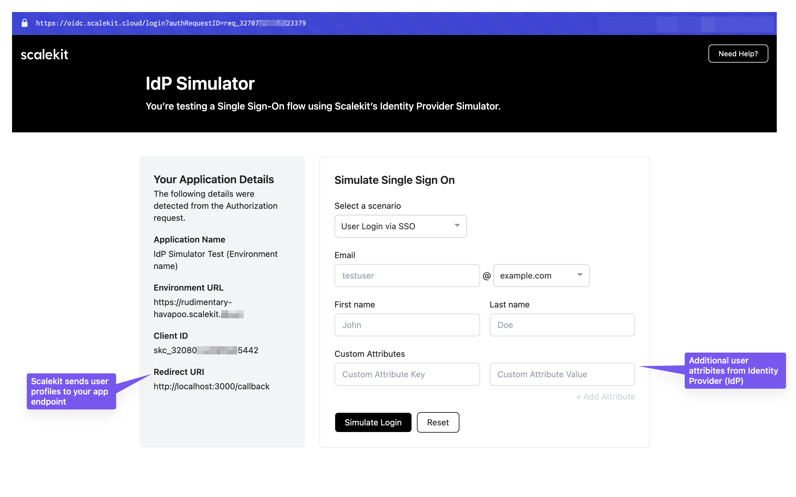 IdP Simulator