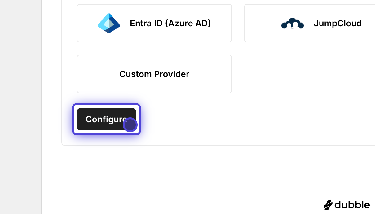 Configure button for Google Workspace integration
